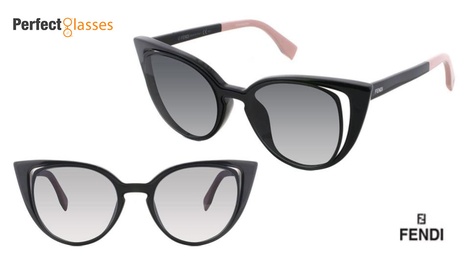  fendi cateye style sunglasses