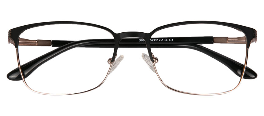 Semi-rimless glasses