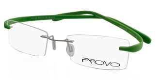 Gunmetal Frames Online: Provo PR725 GUNM LT GRN