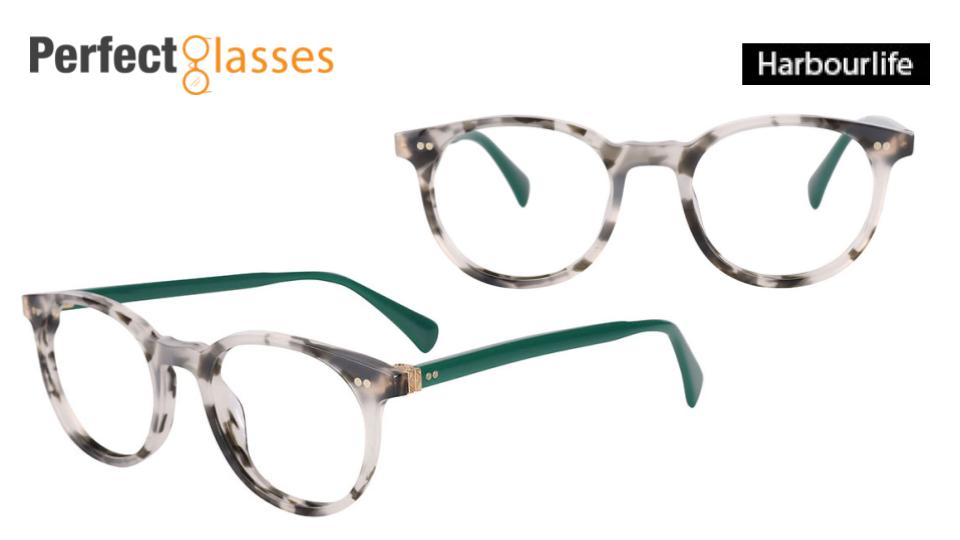 Black and white tortoise shell frame